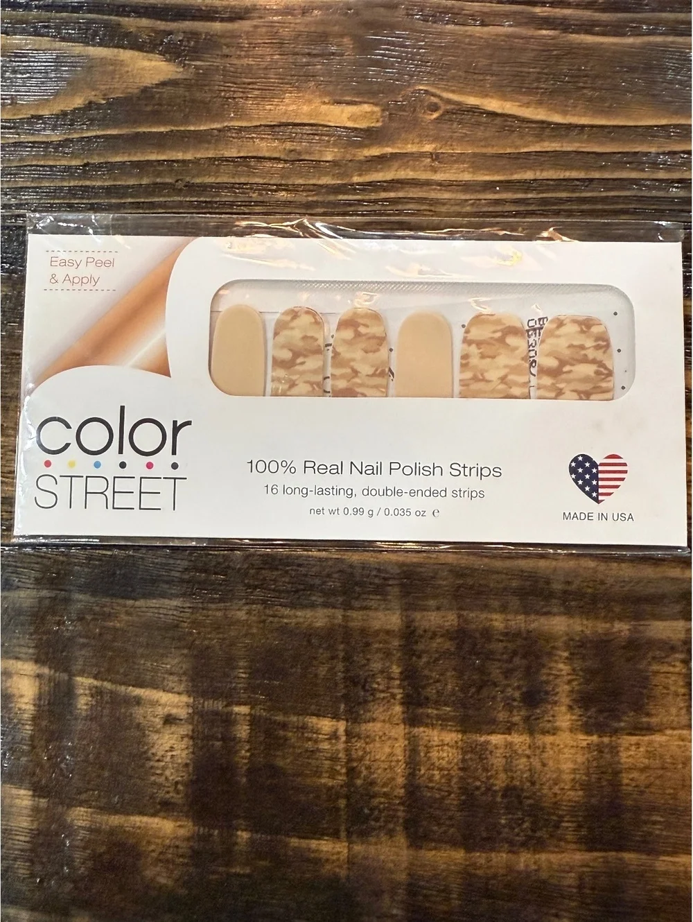 Color Street Nail Polish Strips | Boot Camp | Neutral Camouflage & Tan Retired